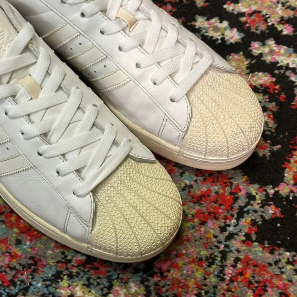VERY GOOD adidas Originals Superstar II "All White" Shell Toe Triple White 12 - Picture 7 of 10